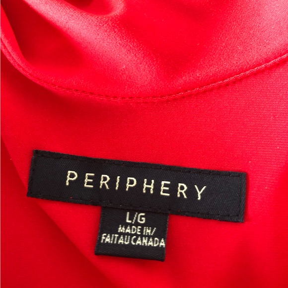 Periphery Sleeveless Red Cocktail Dress - Picture 8 of 9